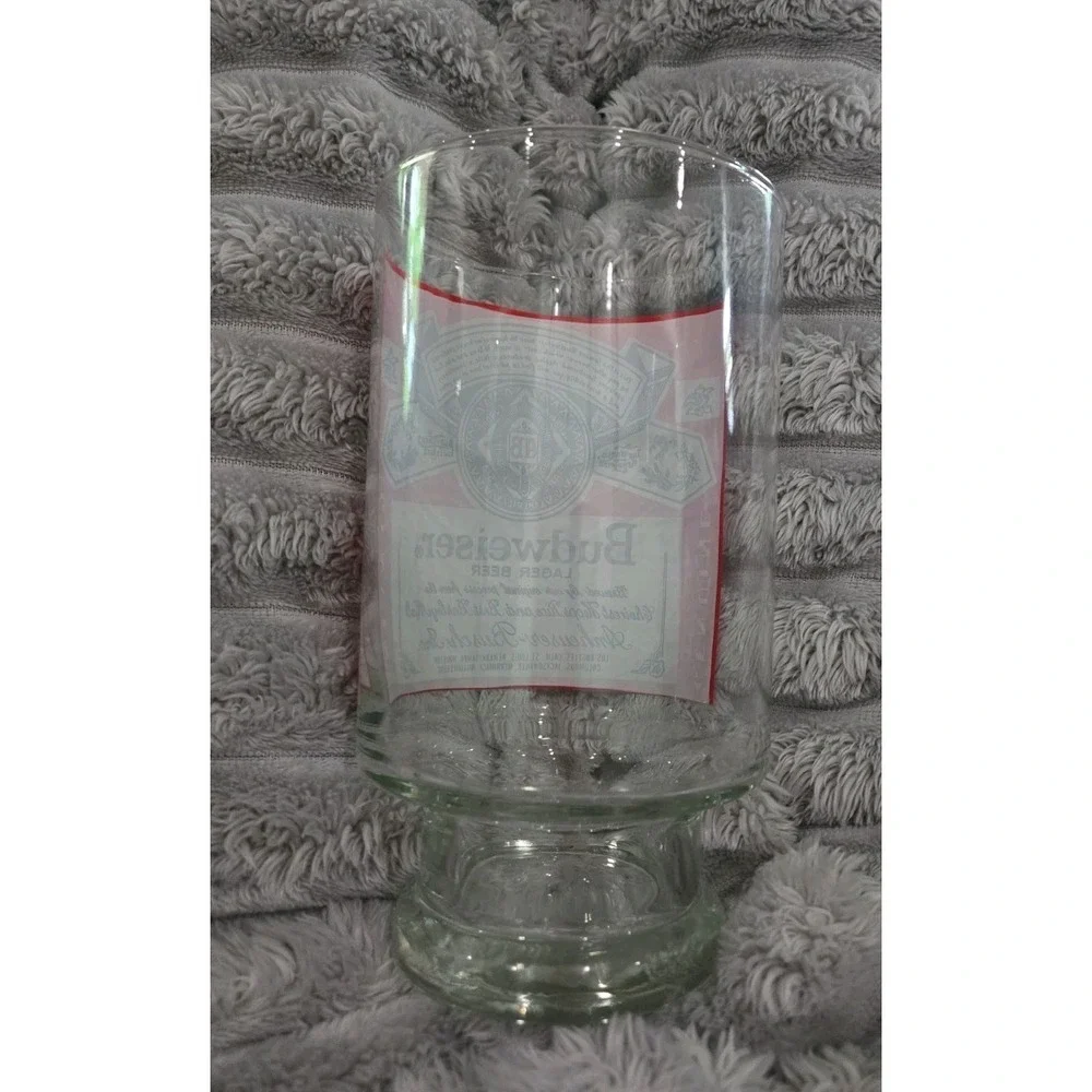 VINTAGE‎ Budweiser Beer Glass. Pristine Condition.  King Of Beers. 7